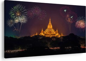 Tablou cu artificii în Asia (90x60 cm)