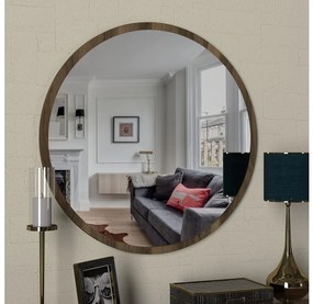 Oglindă de perete GLOB d. 59 cm maro