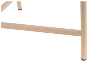 Măsuță de cafea bej rotundă din metal ø 50 cm Meseta – Leitmotiv