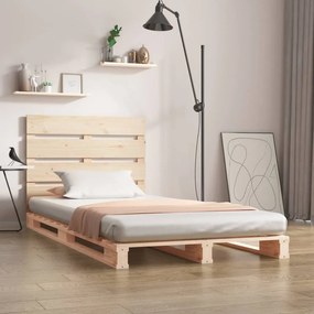 3120122 vidaXL Cadru de pat, 100x200 cm, lemn masiv de pin