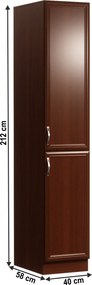 Dulap pentru produse alimentare D40SP, nuc Milano, dreapta, SICILIA