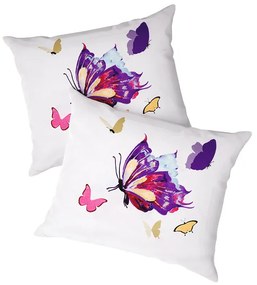 Set 2 huse de perna LILA BUTTERFLY 40x50 cm
