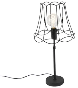 Lampă de masă neagră cu cadru Granny 30 cm reglabil - Parte