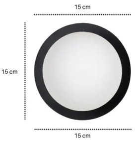 Aplică MINERVA 1xE14/10W/230V negru