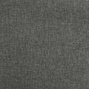 Scaune de bucatarie, 2 buc., gri inchis, material textil 2, Morke gra