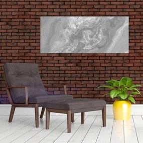 Tablou - Marmură în alb-negru (120x50 cm)