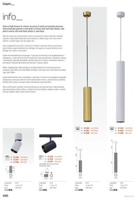 Redo 01-2554 - Spot DELPHI 1x GU10/7W/230V, Ø 7 cm, alb