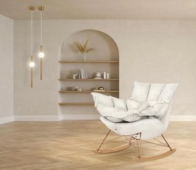 Scaun balansoar SWING VELVET bej