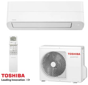 Aparat de aer conditionat inverter Toshiba Essento RAS-B13B2KV2G-E + RAS-13B2AVG-E2, 13000 BTU, 23 m², A++, R-32, alb