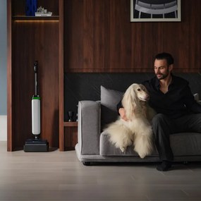 Aspirator vertical Tineco Floor One S9 Artist Premium, 230W, 22000 Pa, Curatare uscata/Umeda, Autonomie 50 min, Senzor iLoop, Gri