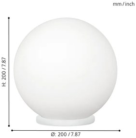 EGLO 85264 - Lampa de masa RONDO 1xE27/60W
