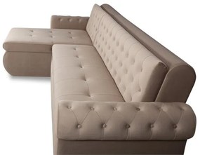 Coltar Extensibil Stanga Andreas, 5 Locuri, Crem, 299 Cm