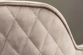 Set 2 scaune moderne pivotante Euphoria sampanie greige