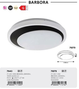 Plafoniera LED design circular Barbora
