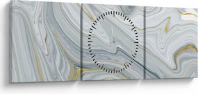 Tablou - Abstracție (cu ceas) (90x30 cm)