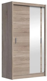 Dulap cu oglindă SABRINA 120x215 cm, stejar sonoma
