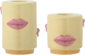 Sfeșnice 2 buc. din gresie Sassy – Bloomingville