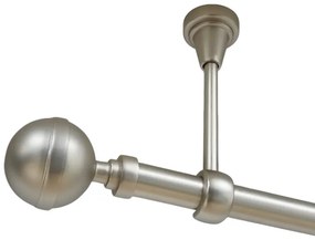 Galerie simpla prindere tavan fara inele kalisto 19 mm crom mat (Alege marime: 320 cm)