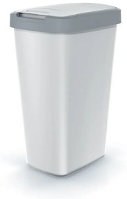 Coș de gunoi cu capac colorat, 45 l, gri