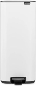 Coș de gunoi alb cu pedală din oțel 30 l Bo – Brabantia