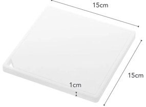 Suport pentru vase fierbinți YAMAZAKI Tower Square, alb