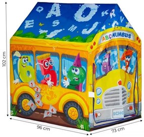Cort de joacă pentru copii cu model de cifre și litere
