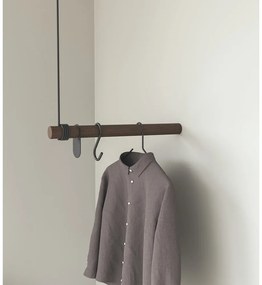 Cuier de perete maro din lemn de stejar 50 cm Swing – LIND DNA