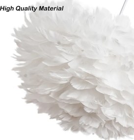 BRILAGI - Lustră suspendată pe cablu FEATHER 3xE27/40W/230V Ø 50 cm albă