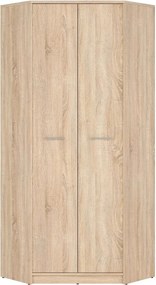 Dulap NEPO PLUS, stejar sonoma, PAL, cu 2 usi, 80x80x197 cm