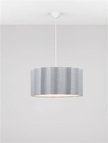 Lustra suspendata cu abajur gri Alve
