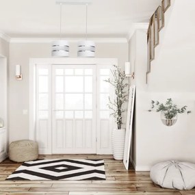 Lustră pe cablu HELEN 2xE27/15W/230V albă