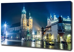 Print pe pânză Cracovia noaptea