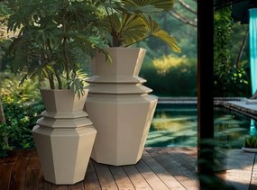 Ghiveci plante design decorativ modern exterior/interior ORIGAMI Hinoki 76x76x120cm