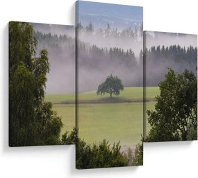 Tablou - Lunca cu copac (90x60 cm)