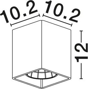 Spot LED exterior IP65 Natural Travertine BALMA