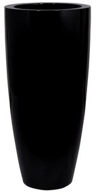 Ghiveci Dax, culoare negru, dimensiuni multiple - PotteryPots mărimea: XL - v. 100 cm, ⌀ 47 cm