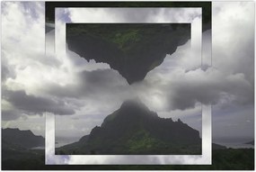 Tablou - Munții din Islanda, colaj geometric (90x60 cm)