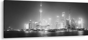 Tablou cu zgârăie nori moderene (120x50 cm)