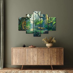 Tablou - Ilustrare pădure tropicală (150x105 cm)