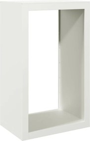 vidaXL Rastel pentru lemne de foc, alb, 60x40x100 cm, oțel