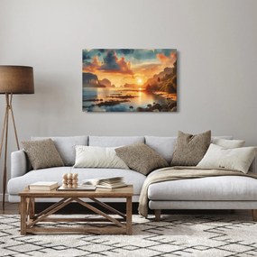Tablou - Priveliște de pe plajă (90x60 cm)