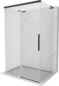 Mexen Rox-3S L cabina de duș cu 3 pereți glisantă 120 x 100 cm, transparentă, neagră - 8C2L-120-100-70-00-3S