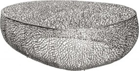 Masuta cu aspect deosebit Leaf 120cm, argintiu