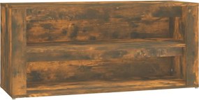 vidaXL Pantofar, stejar fumuriu, 100x35x45 cm, lemn prelucrat