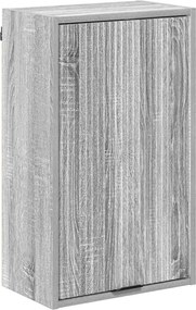 vidaXL Dulap de Baie Pe perete cu ușă Gri Sonoma 39 x 23,5 x 65 cm