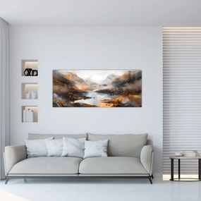 Tablou - Pictura peisajelor montane (120x50 cm)