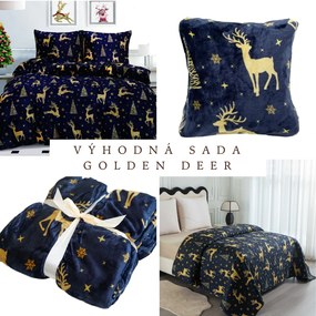 Set micro pluș GOLDEN DEER, mare