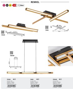 Lustra LED aplicata design modern Remiel