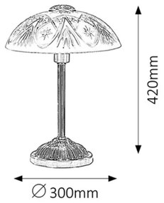 Rabalux 8634 - Lampa de masa ANNABELLA 1xE14/40W/230V