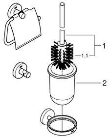GROHE 41204000 - Set de accesorii QUICKFIX START, crom lucios